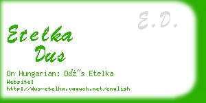 etelka dus business card